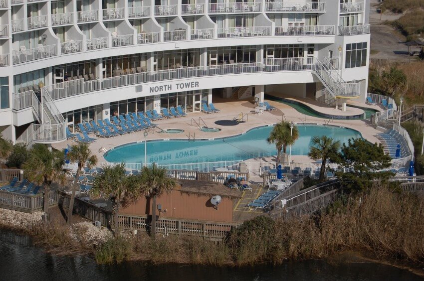 Picture of outdoor pool at North Tower at Sea Watch Resort.
